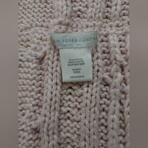 Light/pale pink infinity scarf